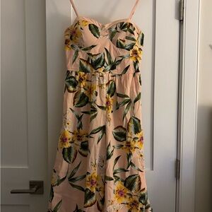 Floral Spaghetti-Strap wide leg jumpsuit  in Blush pink